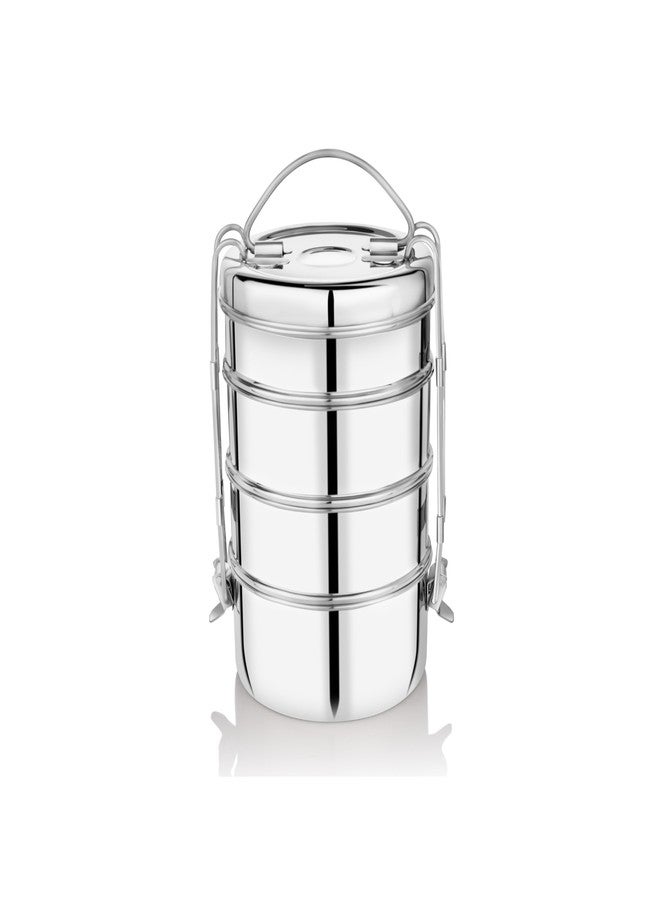 EMBASSY Stainless Steel Clip Carrier Lunch Box (4-Containers, 750ml Each) - Image 1